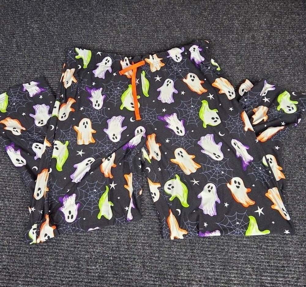 Way To Celebrate Ghost Halloween Pajama Pants Size L (12-14)